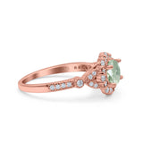 Art Deco Halo Engagement Ring