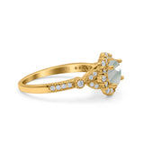 Art Deco Halo Engagement Ring