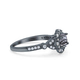 Art Deco Halo Engagement Ring