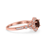 Art Deco Halo Engagement Ring