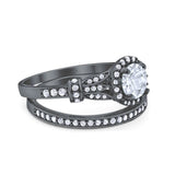 Art Deco Two Piece Bridal Ring