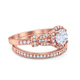 Art Deco Two Piece Bridal Ring
