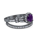 Art Deco Two Piece Bridal Ring