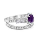 Art Deco Two Piece Bridal Ring
