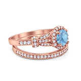 Art Deco Two Piece Bridal Ring