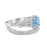 Art Deco Two Piece Bridal Ring