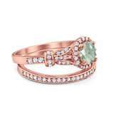 Art Deco Two Piece Bridal Ring