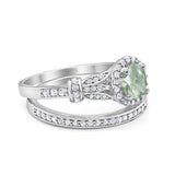 Art Deco Two Piece Bridal Ring