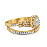Art Deco Two Piece Bridal Ring