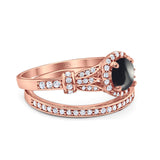 Art Deco Two Piece Bridal Ring