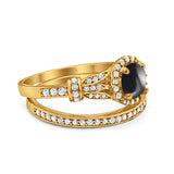 Art Deco Two Piece Bridal Ring
