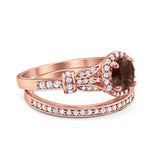 Art Deco Two Piece Bridal Ring