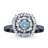 Round Natural Stone Cocktail Ring