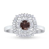 Round Natural Stone Cocktail Ring