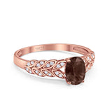 Oval Natural Stone Vintage Marquise Style Ring