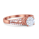 Vintage Style Round Natural Stone Ring