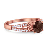 Vintage Style Round Natural Stone Ring