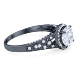 Vintage Style Round Natural Stone Ring