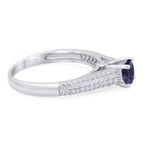 Vintage Style Round Natural Stone Ring