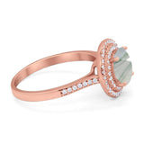 Vintage Style Round Natural Stone Ring