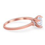 Art Deco Round Natural Stone Halo Ring