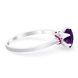 Art Deco Round Natural Stone Halo Ring