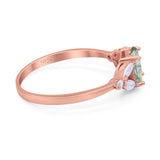 Art Deco Oval Trillium Ring