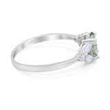 Art Deco Oval Trillium Ring
