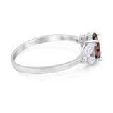 Art Deco Oval Trillium Ring