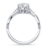 10K Gold IGI Certified Round 2 Carat Lab Grown Diamond Trio Ring