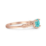leaf Solitaire Ring