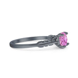 leaf Solitaire Ring