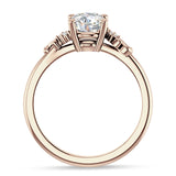 10K Gold IGI Certified Round 1 Carat Lab Grown Diamond Art Deco Ring