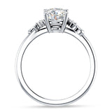 18K Gold IGI Certified Round 1 Carat Lab Grown Diamond Art Deco Ring