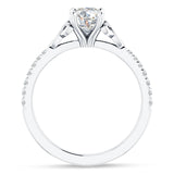 IGI Certified Round 2 Carat Lab Grown Diamond Art Deco Trinity Cluster Ring