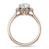 18K Gold IGI Certified Round 1 Carat Lab Grown Diamond Art Deco Floral Ring