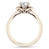 14K Gold IGI Certified Round 3 Carat Lab Grown Diamond Art Deco Solitaire Ring