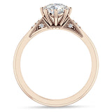 IGI Certified Round 1 Carat Lab Grown Diamond Art Deco Marquise Style Ring