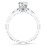 14K Gold IGI Certified Round 2 Carat Lab Grown Diamond Art Deco Cluster Hidden Diamond Ring