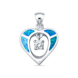  Heart Charm Pendant 