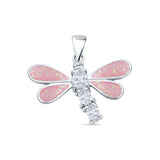 CZ Dragonfly Pendant 