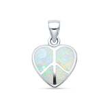 Heart Peace Sign Pendant 