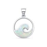 Wave Pendant Necklace