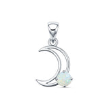 Crescent Moon Pendant Necklace