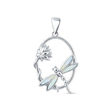  Lotus & Dragonfly Pendant 