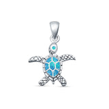  Oxidized Turtle Pendant Necklace