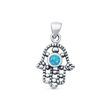 Hand Of Hamsa Pendant Necklace