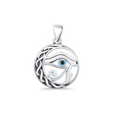 Evil Eye & Eye Of Horus Pendant Necklace