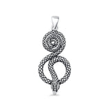 Snake & Spiral Pendant Necklace