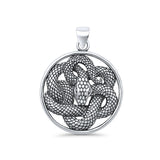  Twisted Snake Pendant Necklace